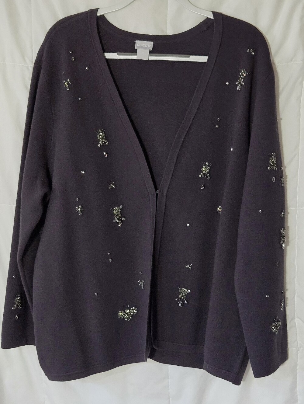 Chico's Embellished Cardigan